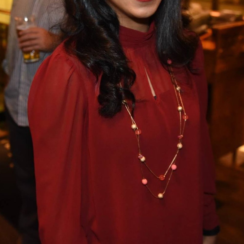 Forever 21 High Collar Long Sleeves Flowy … - Picture 2 of 2
